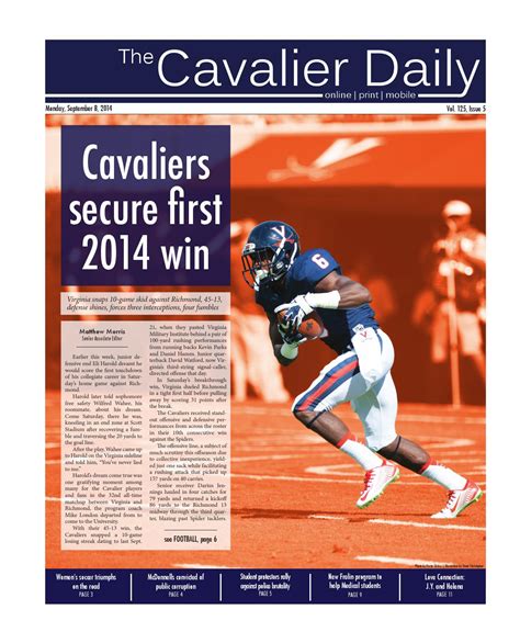 This year, Student Council has partnered with the U. . Cavalier daily